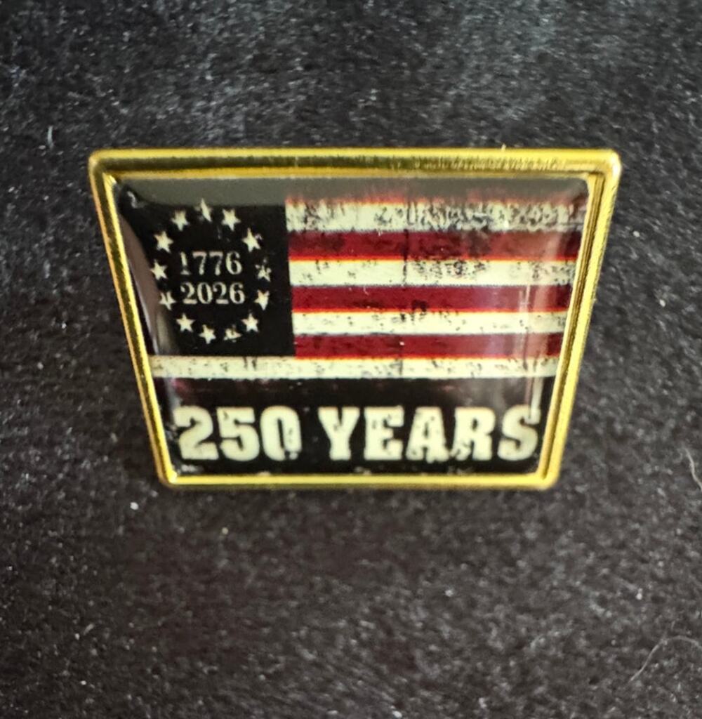 USA 250th Anniversary Lapel Pin Patriotic Americana Enamel CP153
